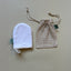 Organic Cotton Cleansing Mitts + Mesh Washbag